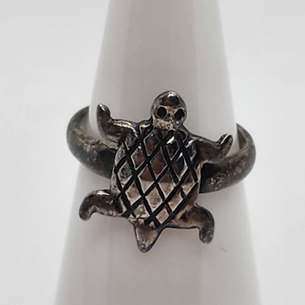 Sterling Silver Turtle Toe Ring